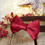 Christmas Velvet Dog Bow Tie, thumbnail 8 of 12