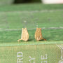 Sitting Cat Stud Earrings In Solid 925 Sterling Silver, thumbnail 4 of 9