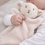 Personalised Soft Teddy Bear And Sheep Comforter For Newborn, thumbnail 4 of 13