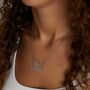 Personalised Two Name Heart Necklace, thumbnail 5 of 6
