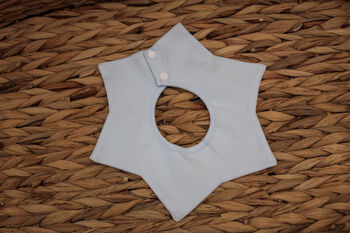 White Floral Shape Baby Collar Dribble Bib, 4 of 8