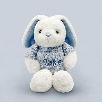 Personalised Baby Bunny With Jumper, 2 of 5