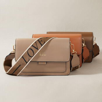 Personalised Michelle Embossed Smooth Faux Leather Bag, 7 of 8