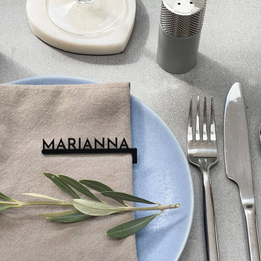 Dinner Party Table Name Tags By The Rustic Dish Notonthehighstreet