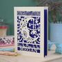 Personalised Papercut Over The Moon Congratulations Card, thumbnail 7 of 7