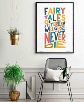 Fairy Tales Of Yesterday Lyric Print, 2 of 9
