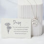 Bloom Quote Hand Stamped Necklace, thumbnail 3 of 8