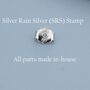 Sterling Silver Tiny Little Blue Opal Stud Earrings, thumbnail 5 of 10