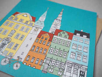 Copenhagen Cityscape Greetings Card, 3 of 3
