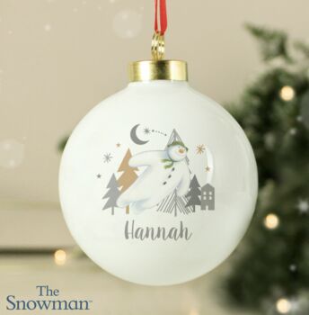 Personalised The Snowman Magical Adventure Bauble, 2 of 4