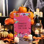 Pink Pumpkin Halloween Sign, thumbnail 6 of 11