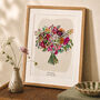 Personalised Wedding Bouquet Portrait, thumbnail 1 of 8