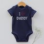 'I Love Daddy' Baby Body Vest, thumbnail 2 of 6