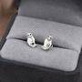 Barn Owl Stud Earrings In Sterling Silver, thumbnail 5 of 11