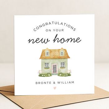 Personalised New Home Housewarming Card For Friend, 2 of 6