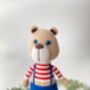 Cute Organic Handmade Teddy Bear For Babies And Kids, thumbnail 6 of 8