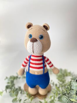 Cute Organic Handmade Teddy Bear For Babies And Kids, 6 of 8