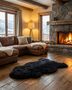 100% Natural Mongolian Sheepskin Rug Small, thumbnail 3 of 12