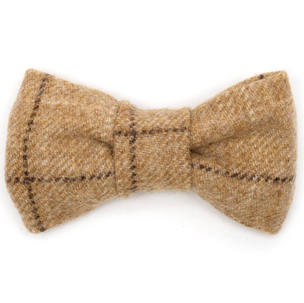 Tweed Dog Bow Ties By Mutts & Hounds