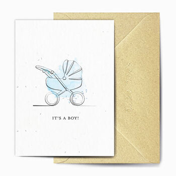 It's A Boy Seed Embedded Card, 2 of 3