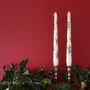 Hand Painted Festive Posy Candles, thumbnail 1 of 4