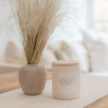 Suede And Santal Concrete Candle Soy Wax, 3 of 3