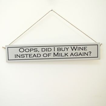 'Drink Prosecco' Hand Painted Wooden Sign, 2 of 6