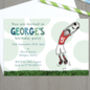 Personalised Red, Blue Or Green Football Invitations, thumbnail 1 of 4