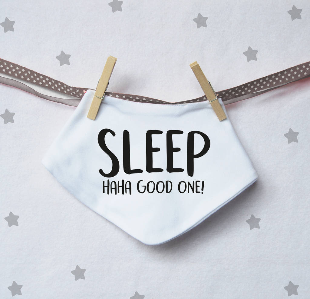 Sleep..Haha Good One! Baby Vest By Cows & Kisses