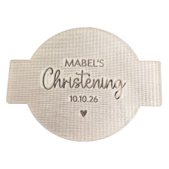 Personalised Heart Embosser For Christening Celebration, 8 of 8