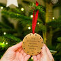 Personalised Message Gold Christmas Decoration, thumbnail 4 of 7