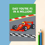 Formula One Card For Dad, thumbnail 2 of 3