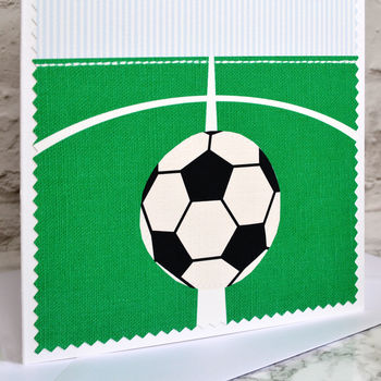 'Football' Personalised Birthday Card, 3 of 4