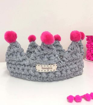 Childs Personalised Pom Pom Crown, 3 of 11