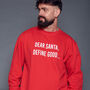 Men's Dear Santa Define Good Christmas Jumper, thumbnail 3 of 6