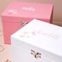 Personalised Name Butterfly Musical Jewellery Box, thumbnail 1 of 10