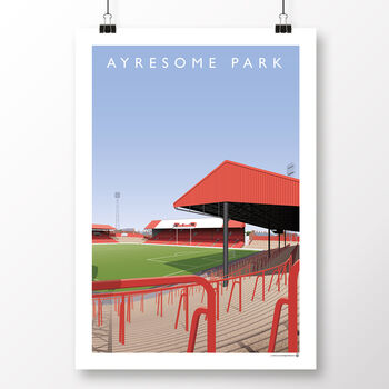 Middlesbrough Fc Ayresome Park Holgate End Poster, 2 of 8