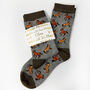 Personalised Birthday Horse Bamboo Socks With Gold Foil Label, thumbnail 1 of 8