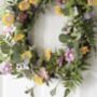 Spring Floral Faux Flower Wreath, thumbnail 1 of 3