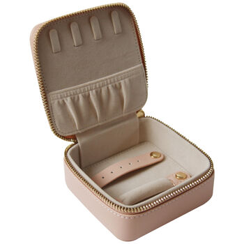 Personalised Leather Travel Jewellery Case, 5 of 10