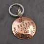 Personalised Copper Pet ID Tag With Dog And Bone, thumbnail 2 of 7