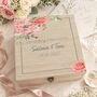 Personalised Floral Wedding Keepsake Box, thumbnail 1 of 7