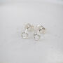 Sterling Silver Mini Studs Love Knot, thumbnail 2 of 4