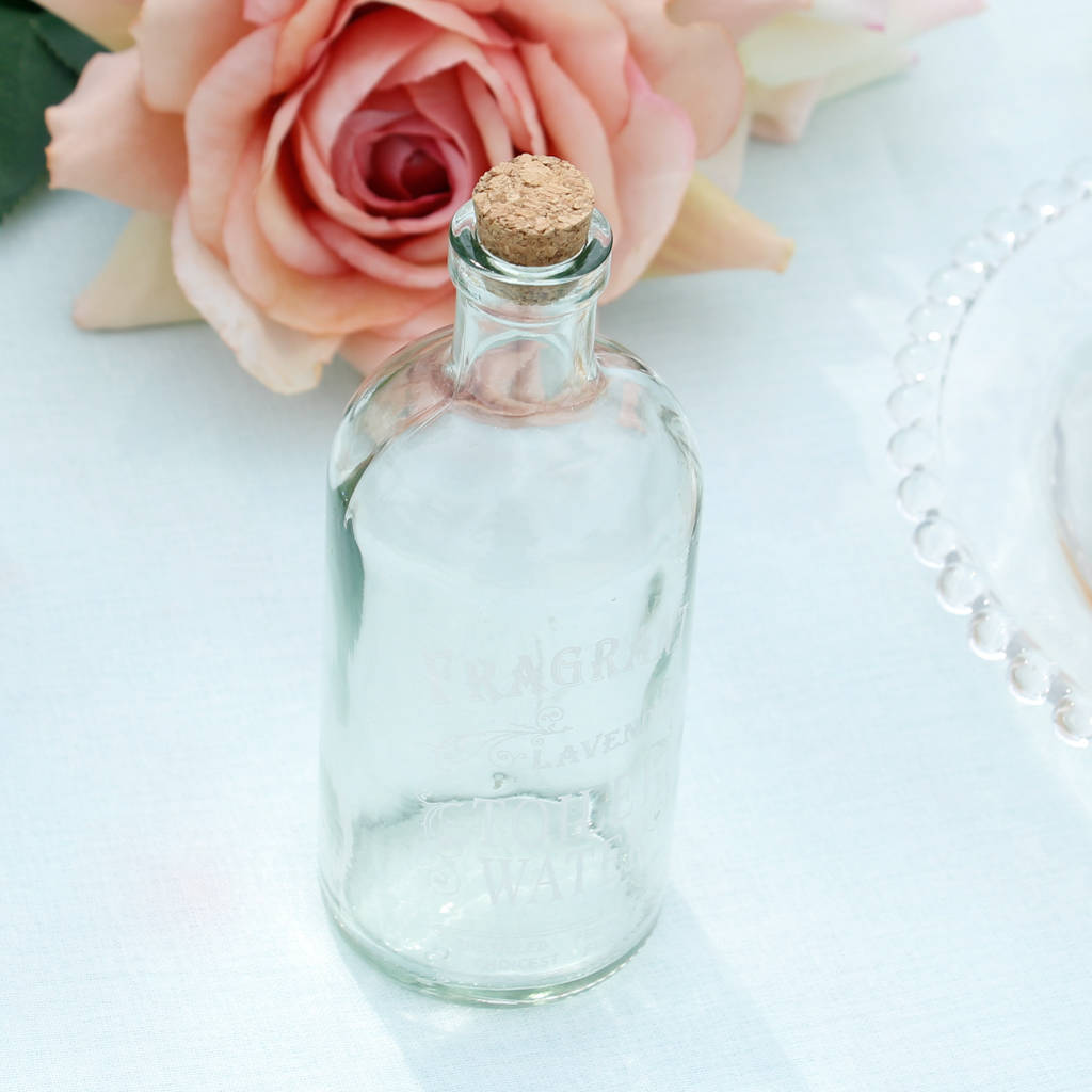 Glass Bottle With Cork Stopper By Dibor