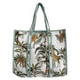Giraffe Print Large Quilted Cotton Tote Bag In White, thumbnail 1 of 4