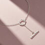 Confetti Birthstone T Bar Lariat Necklace, thumbnail 10 of 12