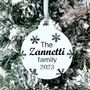 Family Name Christmas Bauble With Year, thumbnail 1 of 5