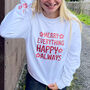 Happy Everything Merry Always Christmas Jumper, thumbnail 3 of 4