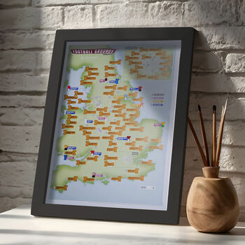 Personalised Scratch Off UK 92 Football Grounds 2026 2027 Season Print, 5 of 12