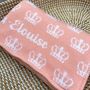 Personalised Knitted Crown Baby Blanket, thumbnail 4 of 7